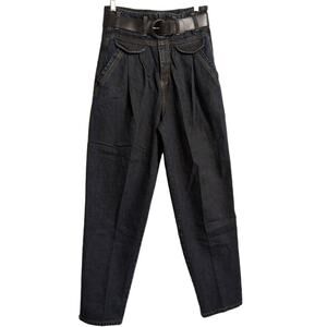 Jeanjer Vintage 80s 90s High Waisted Pleated Tapered Denim Trousers 13/14